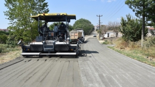 Tekirdağ’da yol yapım çalışmaları sürüyor