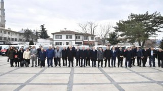 Edirne’de her ilçede hizmet verecek aşevlerinin araçları teslim edildi