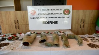 Kapıkule'de, Bizans dönemine ait 15 bin 751 adet sikke ele geçirildi