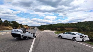 Tekirdağ’da otomobiller çarpıştı: 2 yaralı