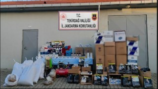 Tekirdağ’da 250 bin kaçak makaron ele geçirildi