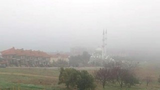 Tekirdağ’da sis etkili oldu