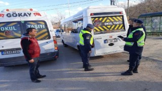 Kırklareli’nde jandarmadan okul servislerine denetim