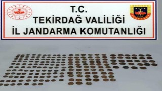 Tekirdağ’da 198 sikke ele geçirildi