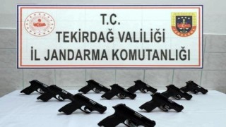 Çorlu’da 10 tabanca ele geçirildi, 2 şüpheli tutuklandı