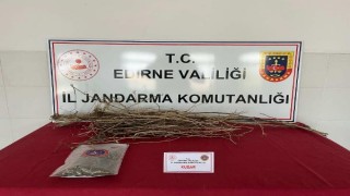 Edirne’de 62 gram kubar esrar ele geçirildi; 2 gözaltı