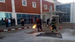 Babaeski Devlet Hastanesi’nde yangın tatbikatı yapıldı