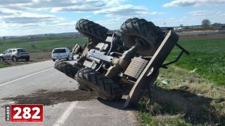 Tekirdağ'da traktörle tırın çarpışması sonucu 1 kişi öldü