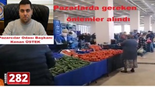 Pazarlarda gereken önlemler alındı