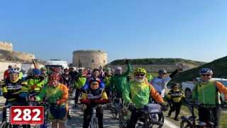 Çanakkale Tekirdağ’dan Başlar bisiklet turu düzenlendi