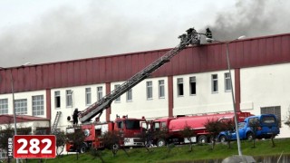 Tekirdağ’da fabrika yangını (2)