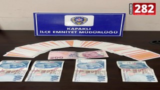 Kapaklı'da kumar oynayan 4 kişiye 25 bin 700 lira ceza uygulandı