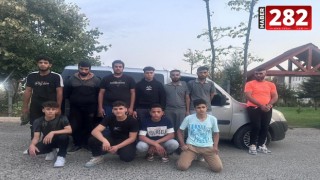 Tekirdağ'da 10 kaçak göçmen ile 1 organizatör yakalandı