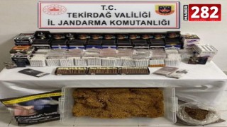 Tekirdağ'da 8 bin 100 makaron ele geçirildi