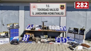 Kiralanan bodrum katında 251 bin makaron ele geçirildi