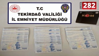 Tekirdağ'da piyasaya sahte para süren 3 şüpheli yakalandı