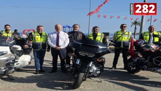 Tekirdağ'da motosiklet kulübünden Cumhuriyet Bayramı turu