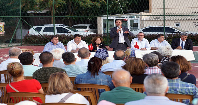 Başkan Sarıkurt Kazımiye Mahallesi'nde Vatandaşlarla Buluştu