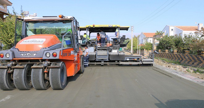 ‘’Marmaraereğlisi’nde; ilk defa sıkıştırabilir beton yol uygulanıyor’’